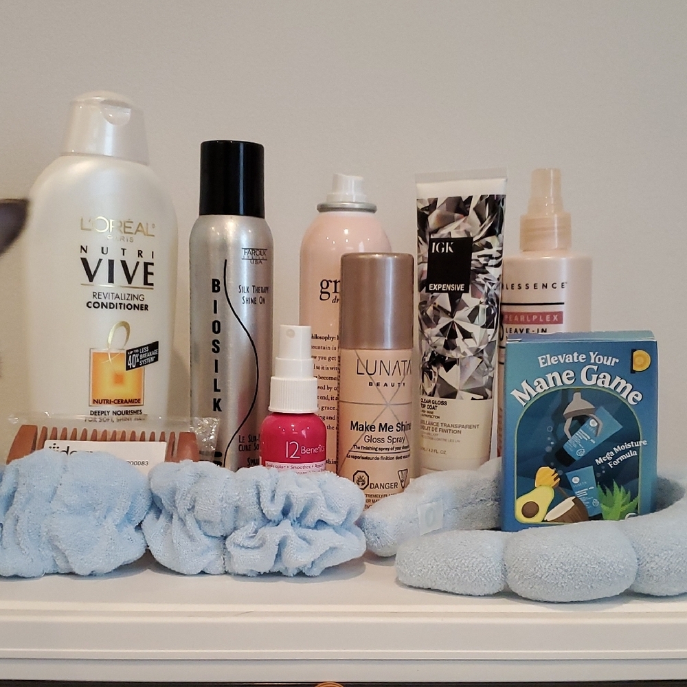 Hair Care Bundle, Various Brands, 12 Items